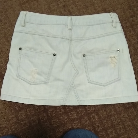 Adriano goldshmeid miniskirt faded denim Nordstrom - Picture 3 of 8